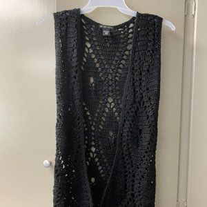 New York & Company Crocheted Vest  size S